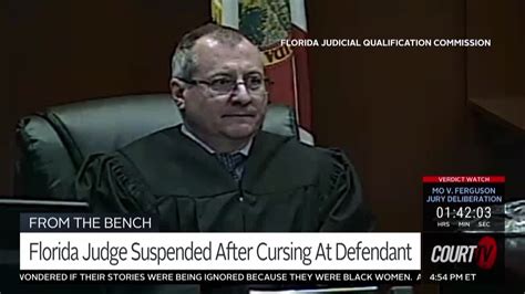 Judge suspended for half